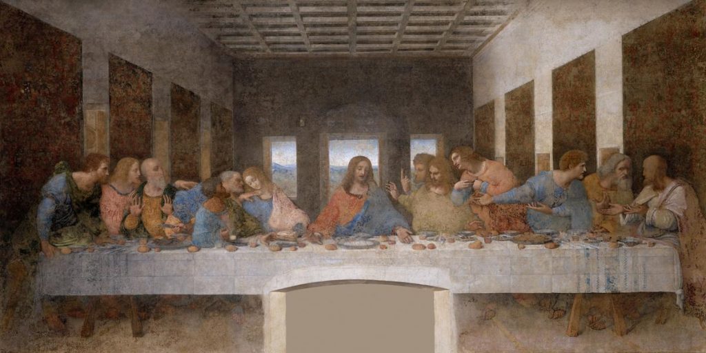 Фреска Леонардо да Винчи «Тайная Вечеря»